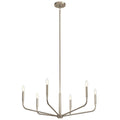 Kichler Lighting 52718NI Brushed Nickel Madden 32 Inch 6 Light Chandelier In Brushed Nickel Image 1