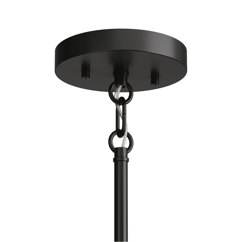 Kichler Lighting 52719BK Black Madden 38 Inch 6 Light Chandelier In Black Image 6