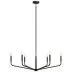 Kichler Lighting Madden 38 Inch 6 Light Chandelier In Black