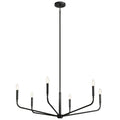Kichler Lighting 52719BK Black Madden 38 Inch 6 Light Chandelier In Black Image 1