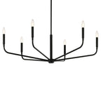 Kichler Lighting 52719BK Black Madden 38 Inch 6 Light Chandelier In Black Image 7