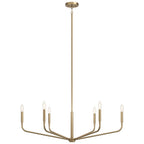 Kichler Lighting Madden 38 Inch 6 Light Chandelier In Champagne Bronze