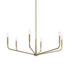Kichler Lighting 52719CPZ Champagne Bronze Madden 38 Inch 6 Light Chandelier In Champagne Bronze Image 7