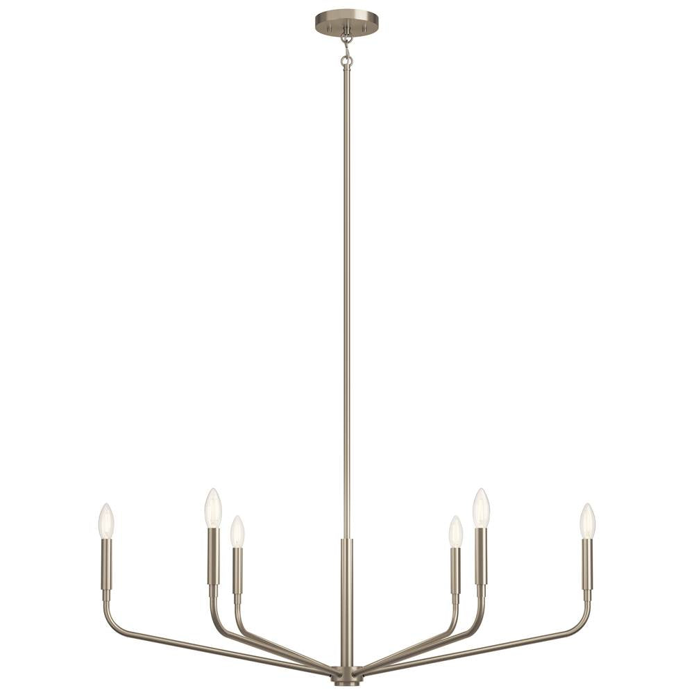 Kichler Lighting Madden 38 Inch 6 Light Chandelier In Brushed Nickel