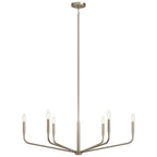 Kichler Lighting Madden 38 Inch 6 Light Chandelier In Brushed Nickel