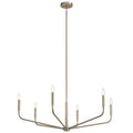 Kichler Lighting 52719NI Brushed Nickel Madden 38 Inch 6 Light Chandelier In Brushed Nickel Image 1