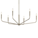 Kichler Lighting 52719NI Brushed Nickel Madden 38 Inch 6 Light Chandelier In Brushed Nickel Image 5