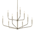 Kichler Lighting 52720NI Brushed Nickel Madden 32 Inch 9 Light 2-tier Chandelier In Brushed Nickel Image 4