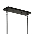 Kichler Lighting 52721BK Black Madden 45 Inch 6 Light Linear Chandelier In Black Image 4