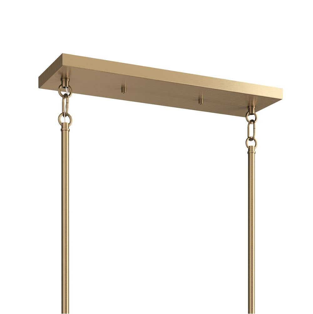 Kichler Lighting 52721CPZ Champagne Bronze Madden 45 Inch 6 Light Linear Chandelier In Champagne Bronze Image 5