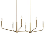 Kichler Lighting 52721CPZ Champagne Bronze Madden 45 Inch 6 Light Linear Chandelier In Champagne Bronze Image 6
