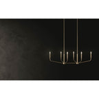 Kichler Lighting 52721CPZ Champagne Bronze Madden 45 Inch 6 Light Linear Chandelier In Champagne Bronze Image 4
