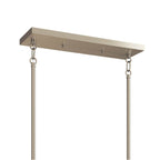 Kichler Lighting 52721NI Brushed Nickel Madden 45 Inch 6 Light Linear Chandelier In Brushed Nickel Image 3