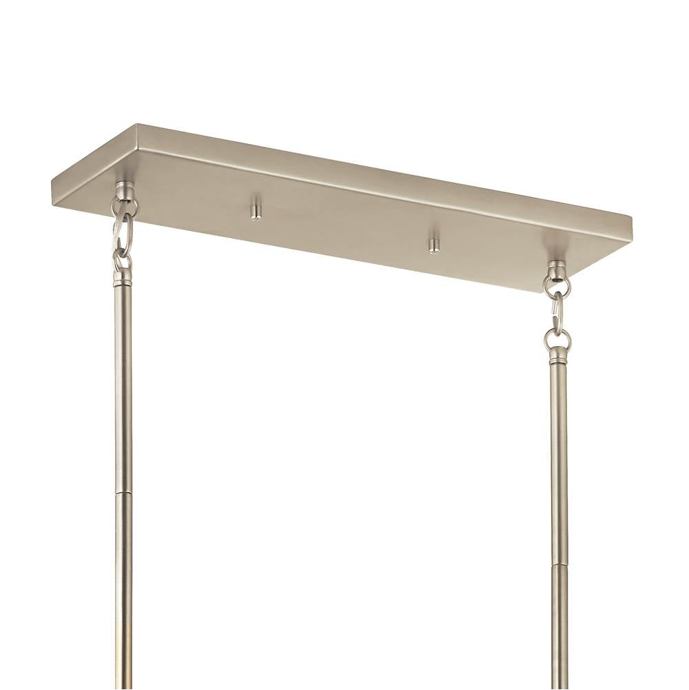 Kichler Lighting 52721NI Brushed Nickel Madden 45 Inch 6 Light Linear Chandelier In Brushed Nickel Image 4