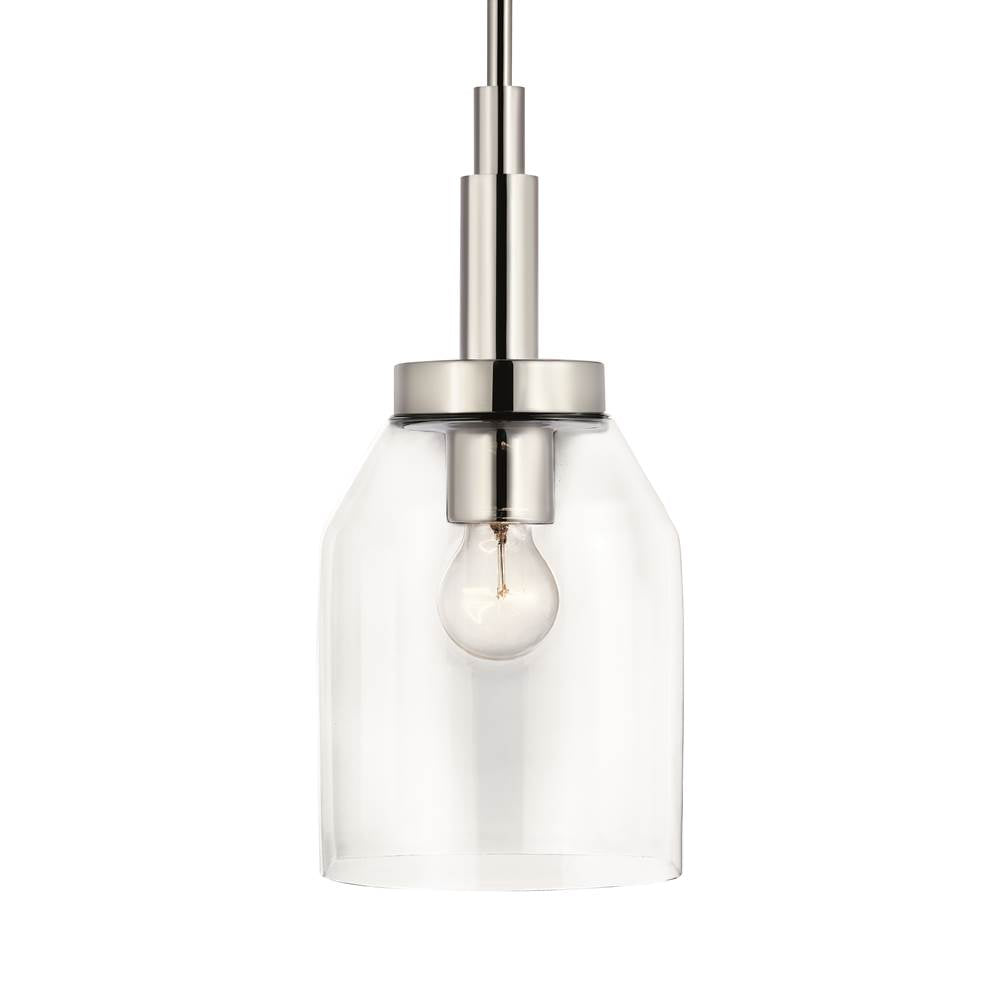 Kichler Lighting 52725CH Chrome Madden 15 Inch 1 Light Mini Pendant With Clear Glass In Chrome Image 3
