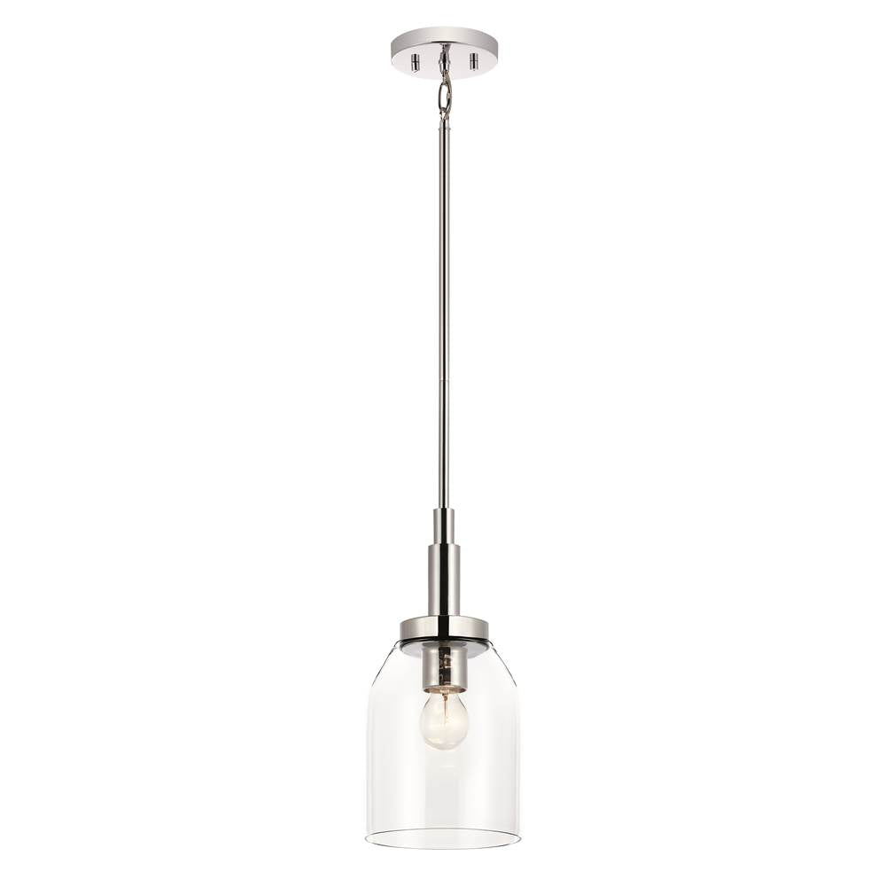 Kichler Lighting 52725CH Chrome Madden 15 Inch 1 Light Mini Pendant With Clear Glass In Chrome Image 1