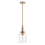 Kichler Lighting 52725CPZ Champagne Bronze Madden 15 Inch 1 Light Mini Pendant With Clear Glass In Champagne Bronze Image 1