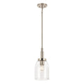 Kichler Lighting 52725NI Brushed Nickel Madden 15 Inch 1 Light Mini Pendant With Clear Glass In Brushed Nickel Image 1