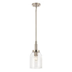 Kichler Lighting 52725NI Brushed Nickel Madden 15 Inch 1 Light Mini Pendant With Clear Glass In Brushed Nickel Image 1