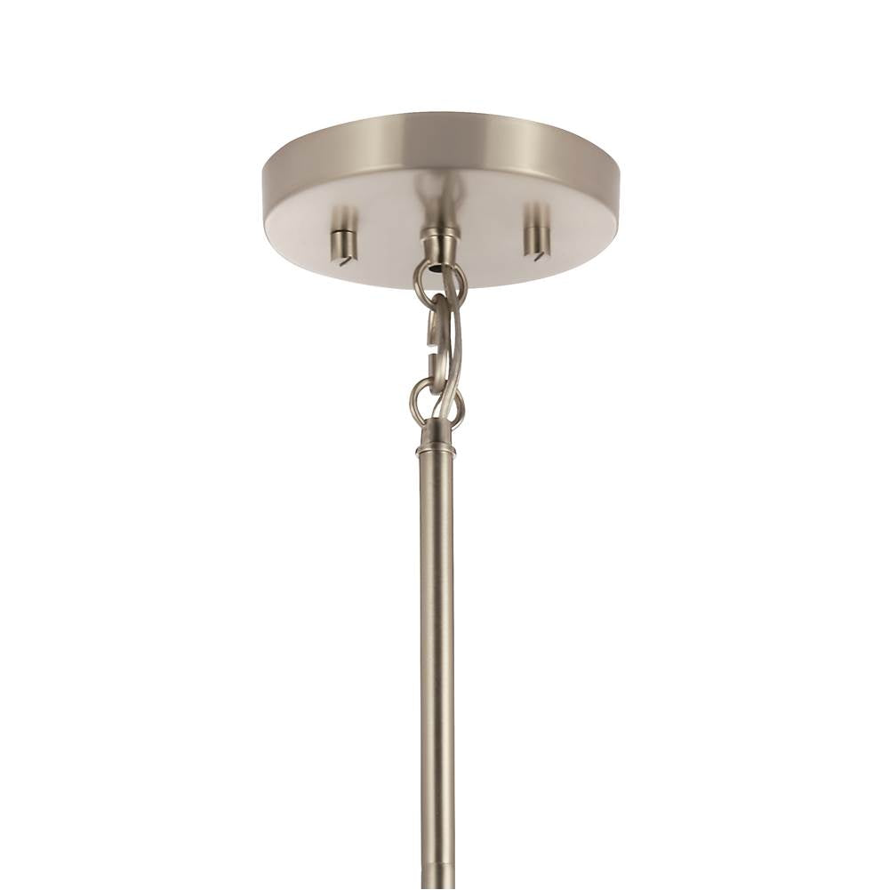 Kichler Lighting 52725NI Brushed Nickel Madden 15 Inch 1 Light Mini Pendant With Clear Glass In Brushed Nickel Image 4