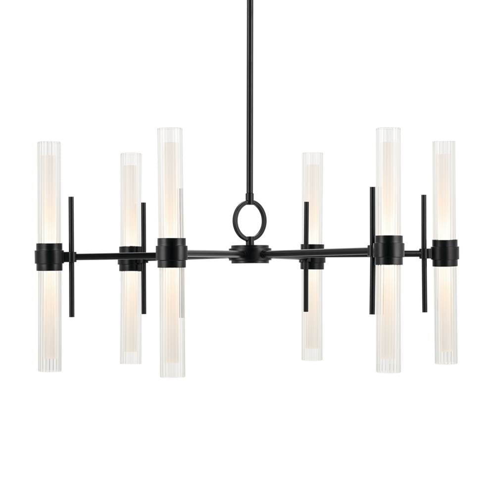 Kichler Lighting 52752BKLED Black Chandelier Medium 12lt Image 1