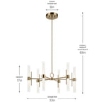 Kichler Lighting 52752CPZLED Champagne Bronze Chandelier Medium 12lt Image 2