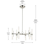 Kichler Lighting 52752PNLED Polished Nickel Chandelier Medium 12lt Image 2