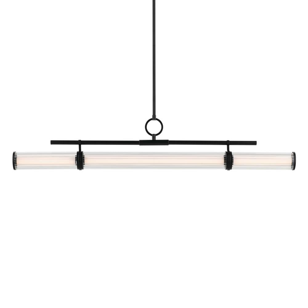 Kichler Lighting 52753BKLED Black Linear Chandelier Extra Large Image 1