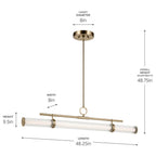 Kichler Lighting Riven Linear Chandelier Extra Large