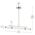 Kichler Lighting Riven Linear Chandelier Extra Large