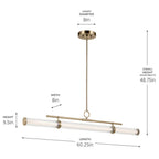 Kichler Lighting 52754CPZLED Champagne Bronze Linear Chandelier Extra Large Image 2