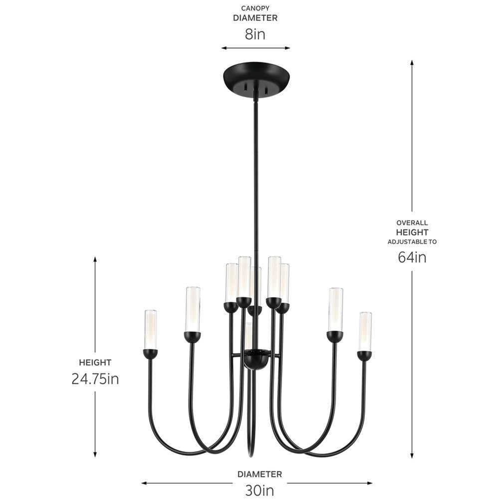 Kichler Lighting Moraine Chandelier Large Multi Tier 10lt