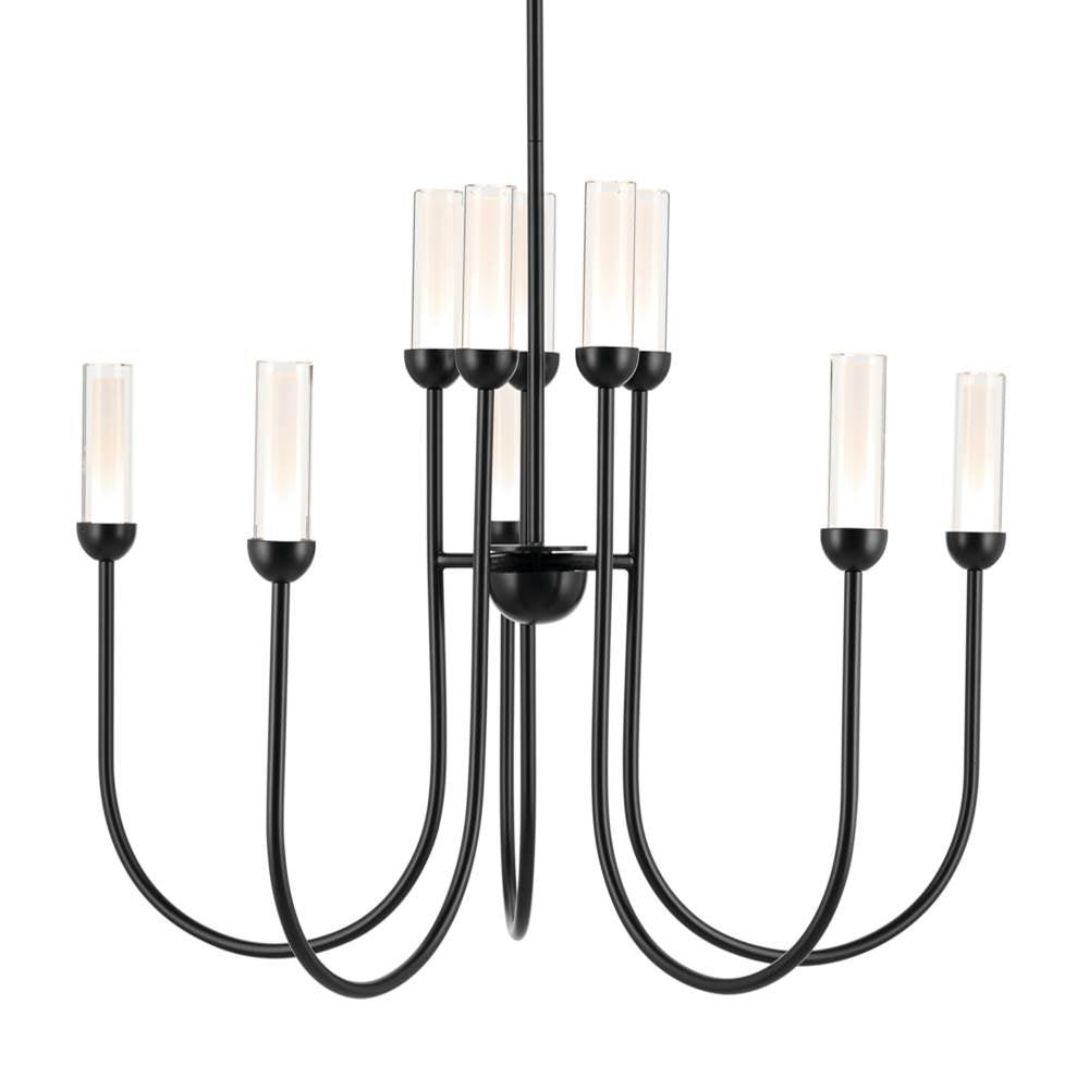 Kichler Lighting 52757BKLED Black Chandelier Large Multi Tier 10lt Image 1