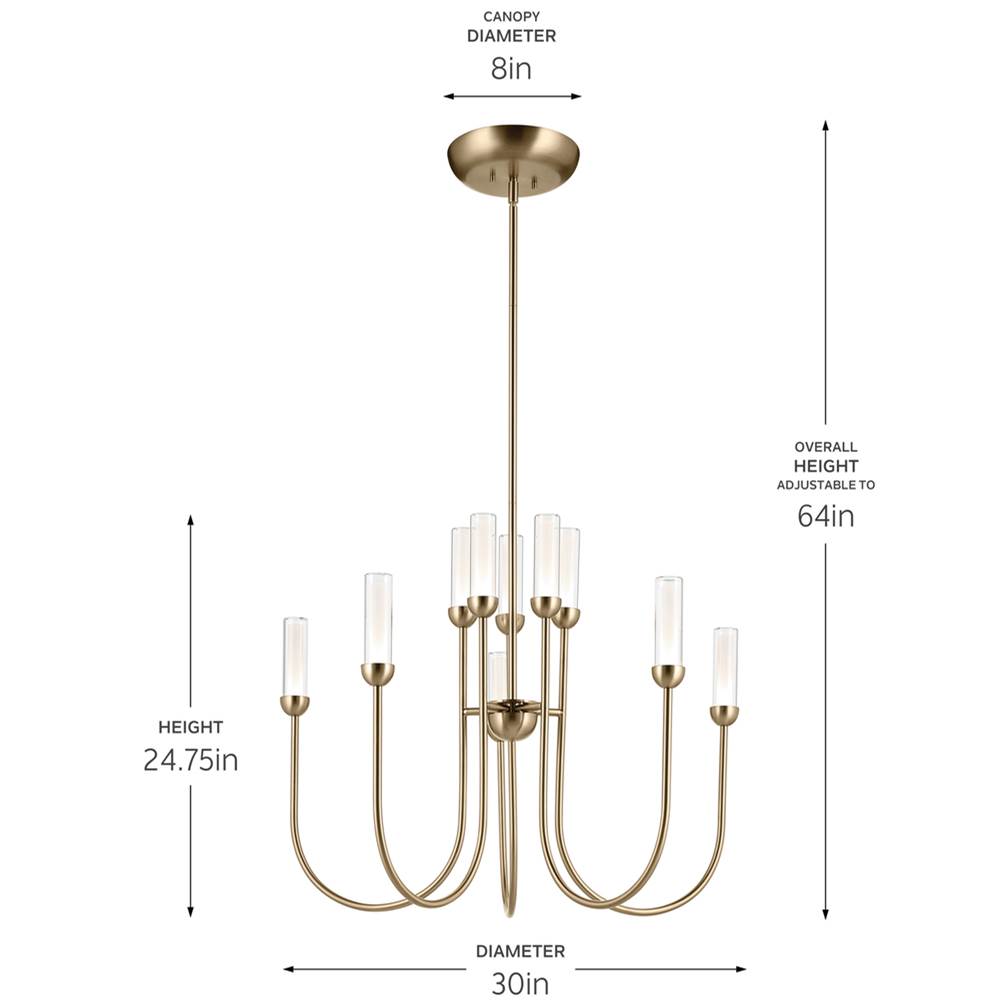 Kichler Lighting Moraine Chandelier Large Multi Tier 10lt