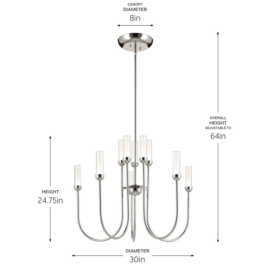 Kichler Lighting Moraine Chandelier Large Multi Tier 10lt