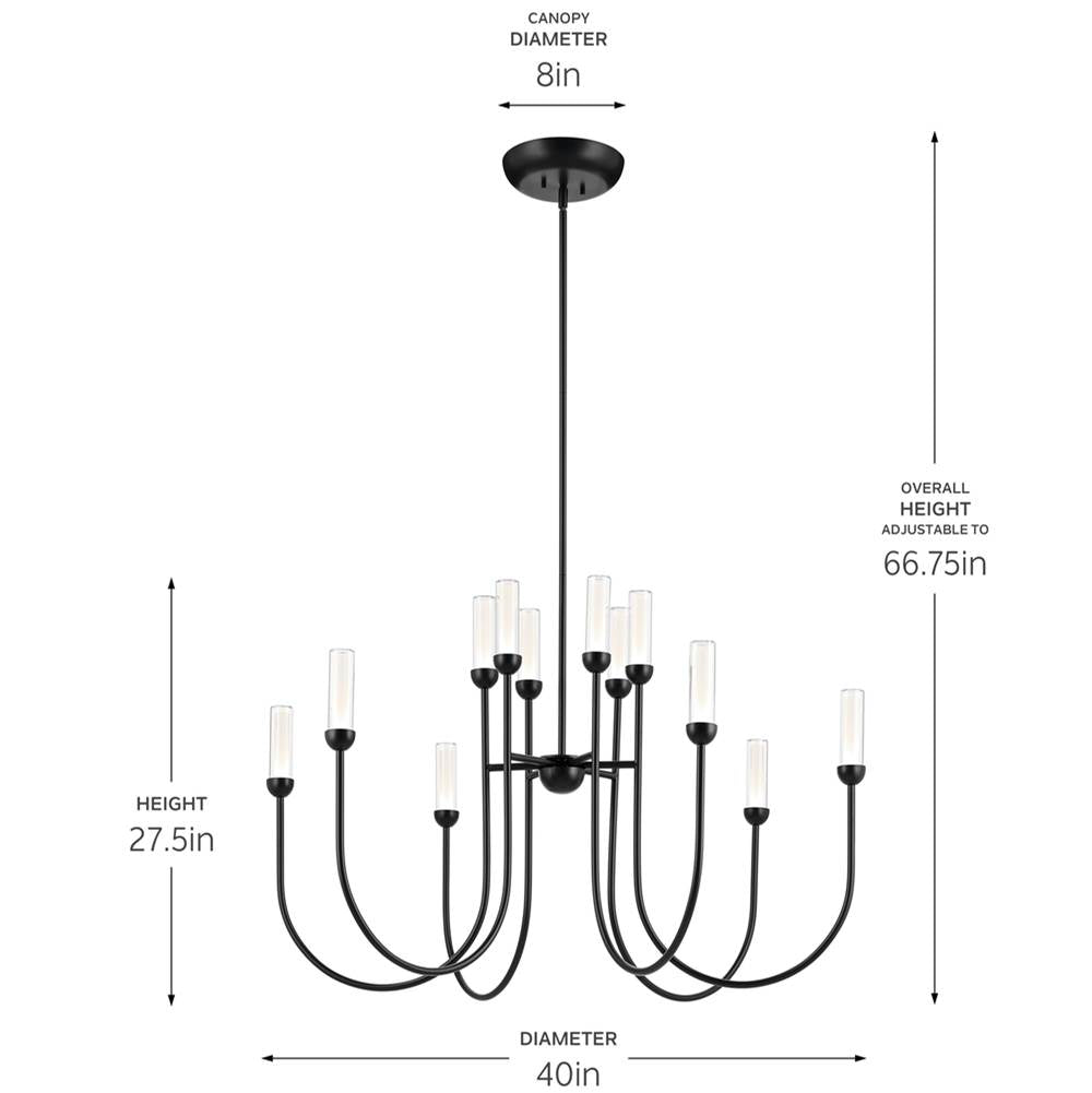 Kichler Lighting Moraine Chandelier Extra Large Multi Tier 12lt