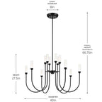 Kichler Lighting Moraine Chandelier Extra Large Multi Tier 12lt