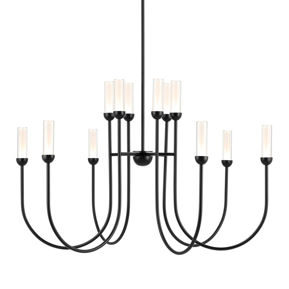 Kichler Lighting 52759BKLED Black Chandelier Extra Large Multi Tier 12lt Image 1