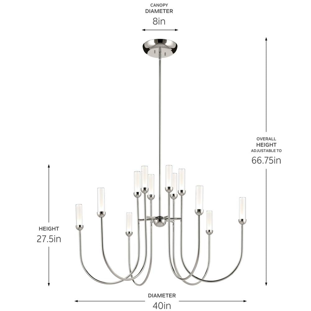 Kichler Lighting Moraine Chandelier Extra Large Multi Tier 12lt