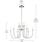 Kichler Lighting Moraine Chandelier Extra Large Multi Tier 12lt