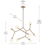Kichler Lighting 52763CPZ Champagne Bronze Chandelier Extra Large 8lt Image 2