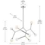 Kichler Lighting 52763PN Polished Nickel Chandelier Extra Large 8lt Image 2