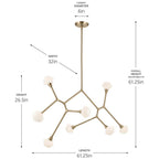 Kichler Lighting 52764CPZ Champagne Bronze Chandelier Extra Large 8lt Image 2
