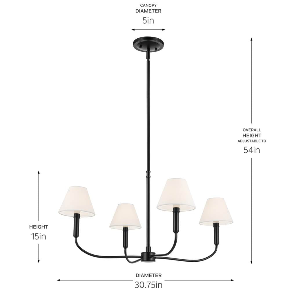 Kichler Lighting Eadie Chandelier Medium 4lt