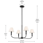 Kichler Lighting Eadie Chandelier Medium 4lt
