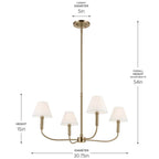 Kichler Lighting Eadie Chandelier Medium 4lt