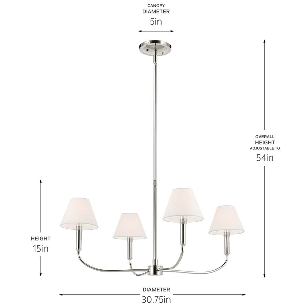 Kichler Lighting Eadie Chandelier Medium 4lt