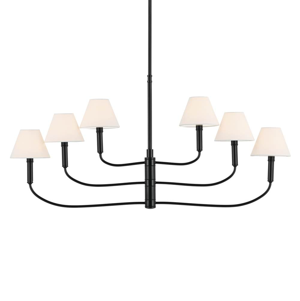 Kichler Lighting 52767BK Black Chandelier Large Multi Tier 6lt Image 1