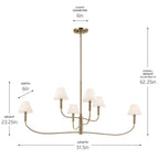 Kichler Lighting 52768CPZ Champagne Bronze Chandelier Extra Large Multi Tier 6lt Image 2