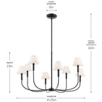 Kichler Lighting Eadie Chandelier Large 8lt